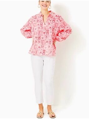 Lilly Pulitzer Montoya Resort White Chino Pants